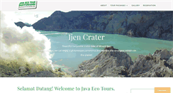Desktop Screenshot of javaecotour.com